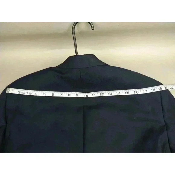 LRL Ralph Lauren Blazer Sport Coat Jacket Sz 41R Navy Blue Gold Button 100% Wool - Picture 11 of 14